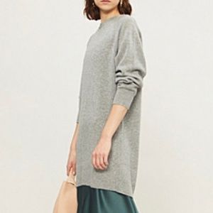 theory knit sweatshirt dress